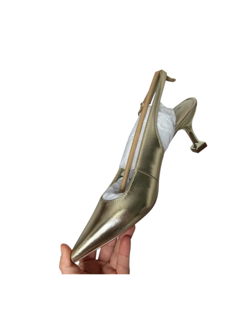 Katy Perry Women's The Oceanview Sling Back Pumps in Metallic Champagne Size 8.5 - Picture 6 of 8